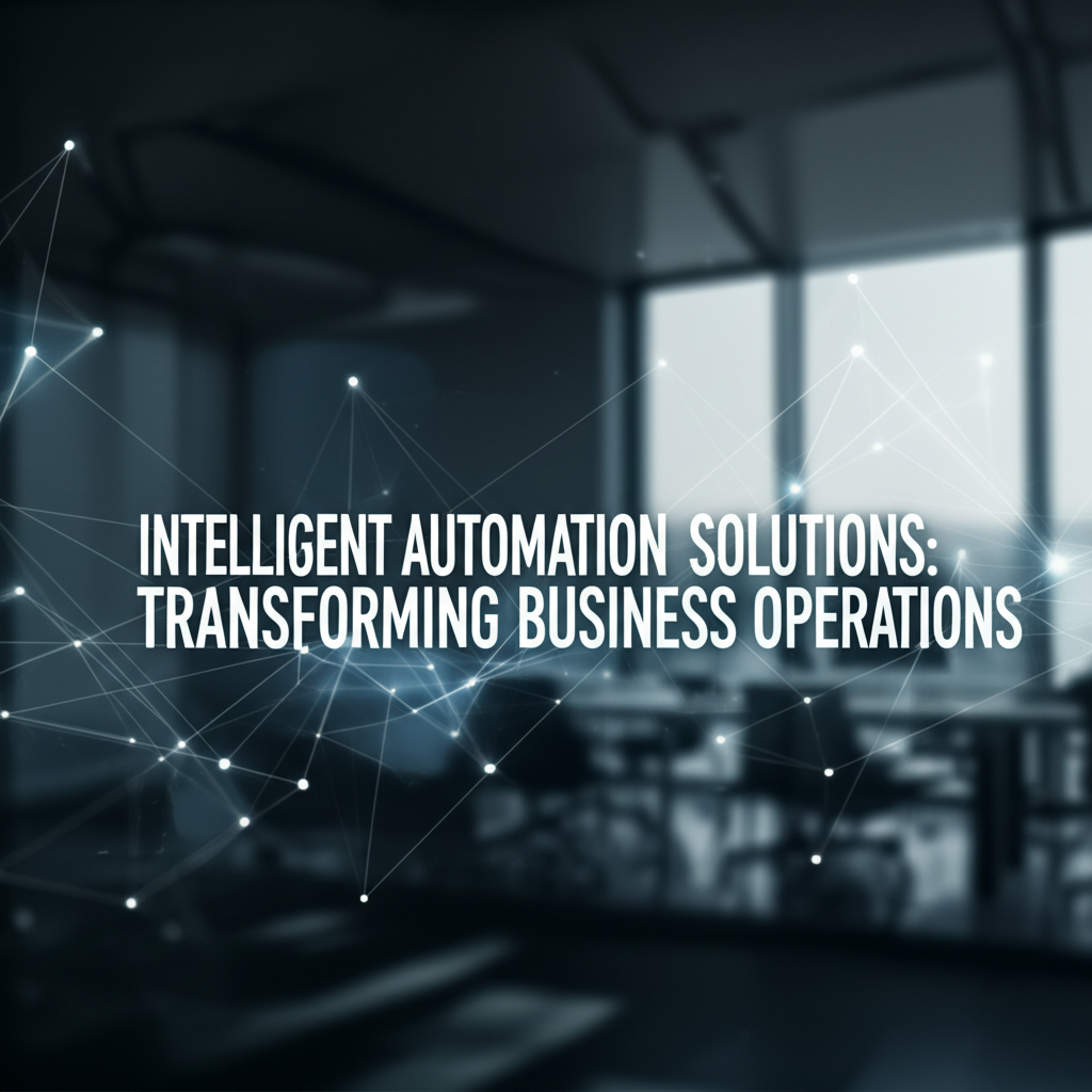 Intelligent Automation Solutions: Transforming Business Operations